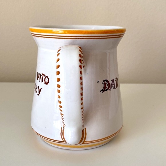 Italy Pottery Mug San Vito Puglia Large Dad Coffee Cup Fathers Day Trulia House - Picture 6 of 11